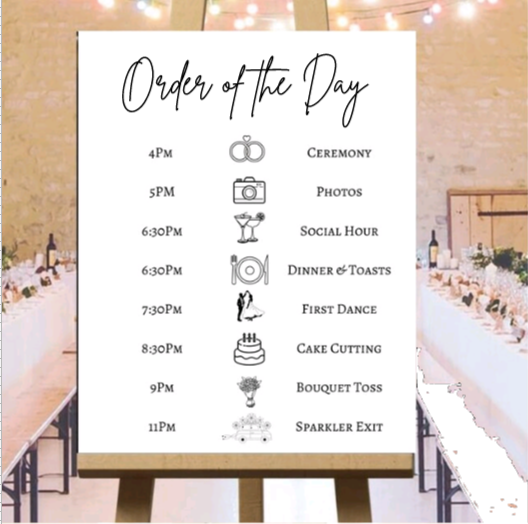 Order of the Day Sign Decals