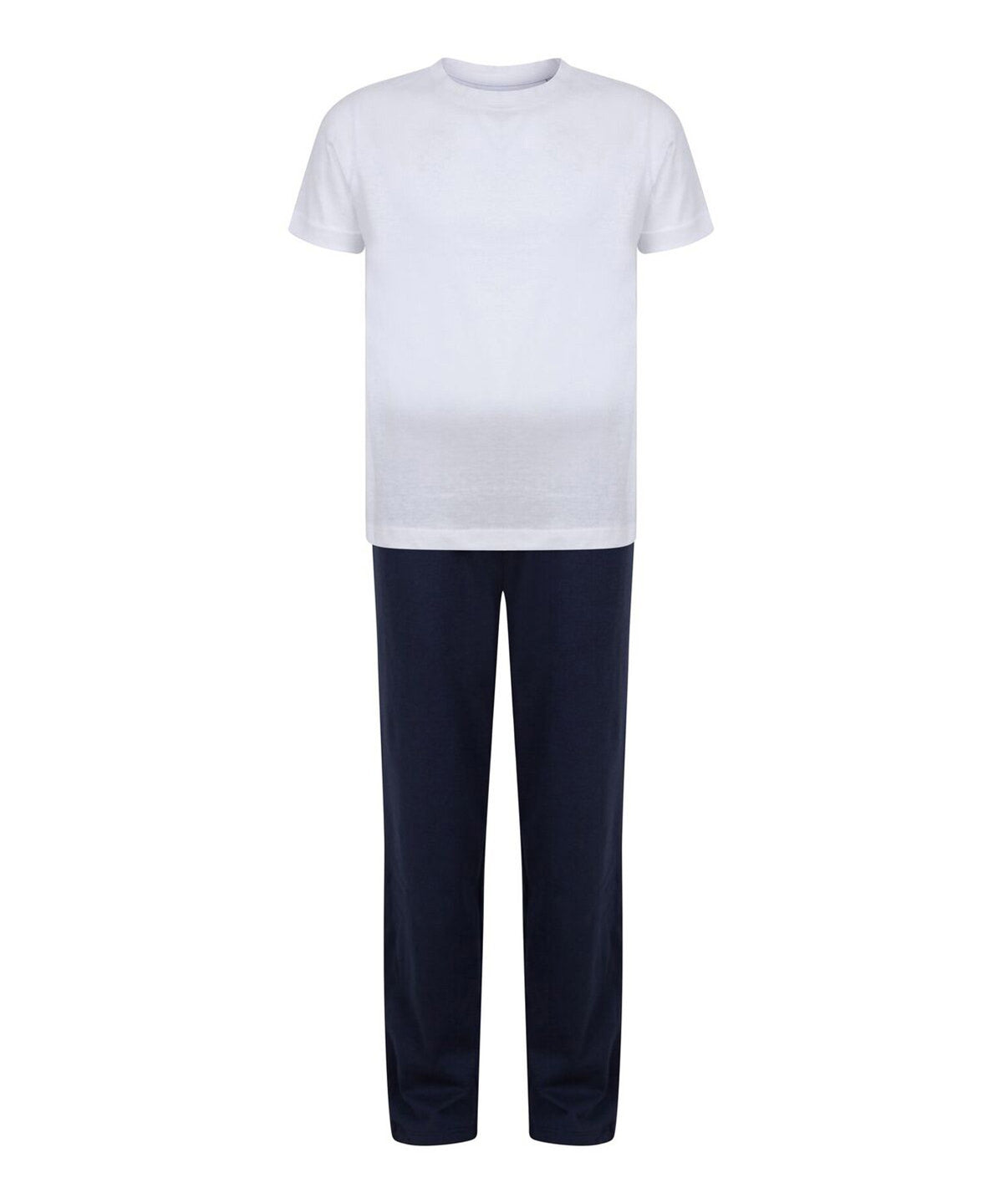 Kids Cotton T Shirt and Long Bottom Pyjamas (Navy or Pink)