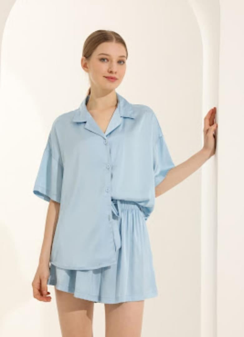 Minimalist Short PJs with Pockets - PRINT ON FRONT