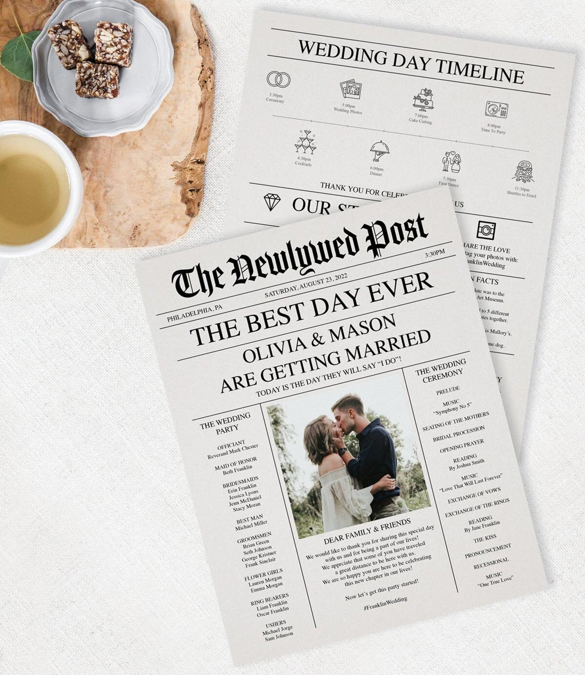 Newly Wed Post (10 pack) - Wedding Newspapers