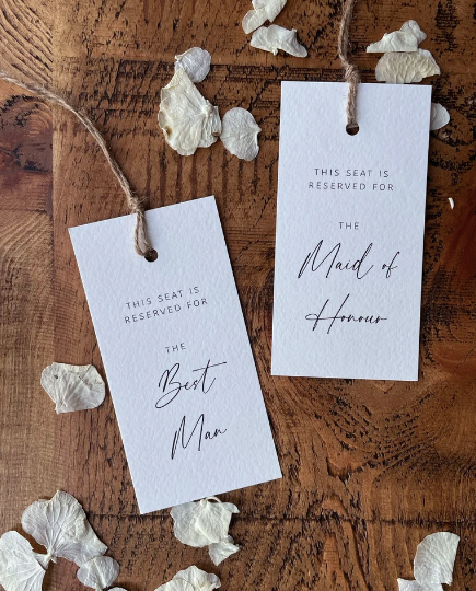 Ceremony Seating Seat Tags