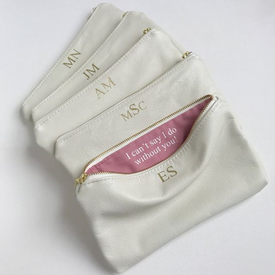 Velvet Accessories Pouch, Personalised Inside