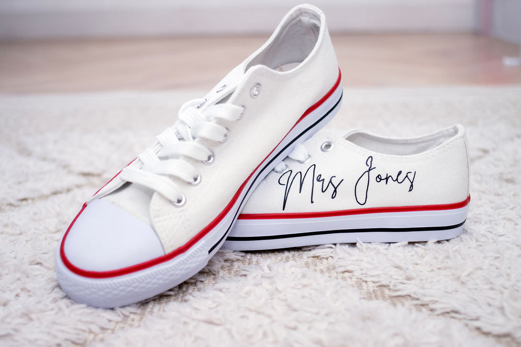 SALE: Personalised Canvas Shoes (Size 3/4/6/7)