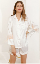 Load image into Gallery viewer, Feather Long Sleeved Short Pyjamas
