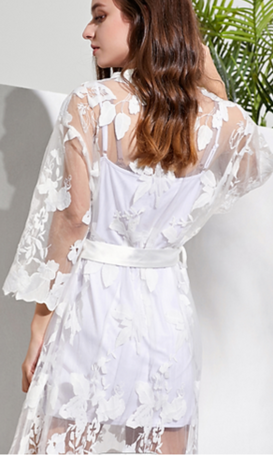 Bridal Lace Robe