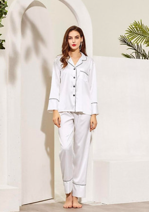 Long Sleeved Pyjama Set - PRINT ON FRONT AND BACK