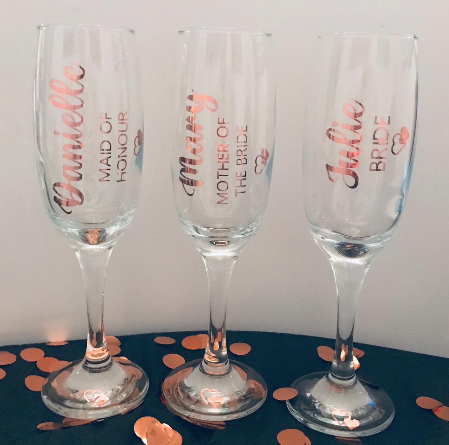 Wedding Party Champagne Flutes