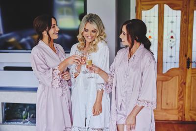 Silk Style Pyjamas - PRINT ON BACK