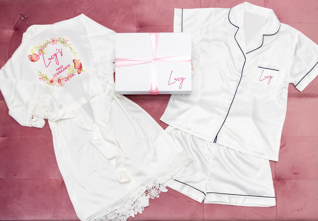Communion Lace Robe with Giftbox